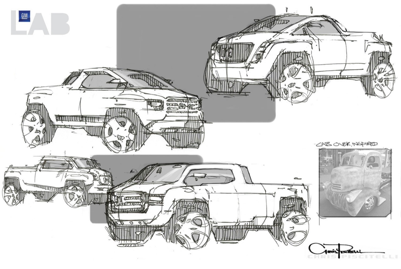 Illustration for article titled Bare Necessity Truck Concept Helps GM Forget Worries And Strife